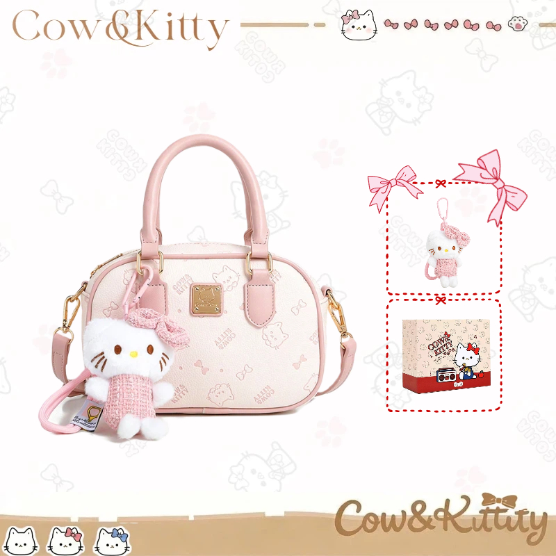 กระเป๋าถือสีชมพู Cow&Kitty กระเป๋าถือสีชมพู สไตล์เกาหลี สำหรับสตรี