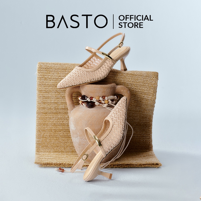 BASTO Women's High Heels Sandals รองเท้าแตะผู้หญิง รองเท้าส้นสูง F3175