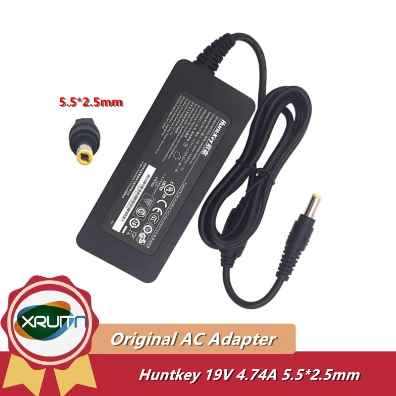 ของแท้ Huntkey 19V 3.42A 5.5*2.5mm AC Adapter Charger HKA06519034-6J HKA06519034-6C HKA06519034-6K 6
