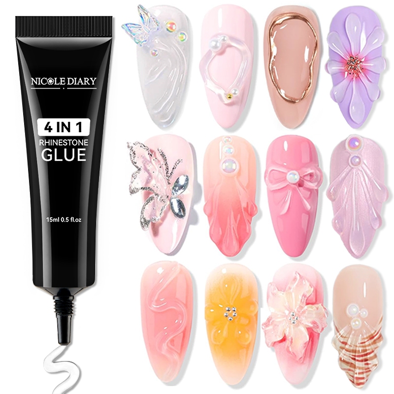 กาวเจลหัวปากกา ติดอะไหล่ ทำลายนูน ขัดผง ไม่ต้องท๊อปซ้ำ ขนาด15ml