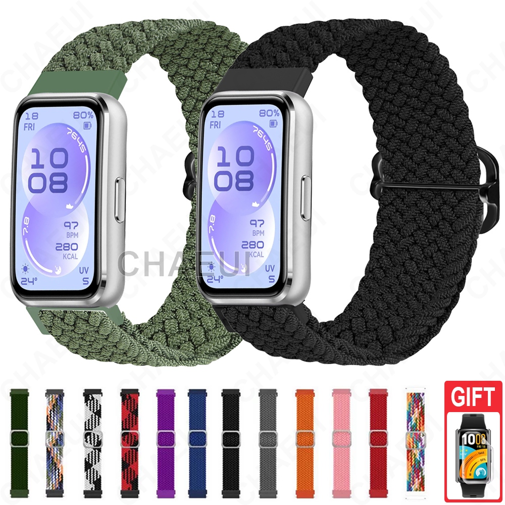 อุปกรณ์เสริมสร้อยข้อมือสายไนลอนทอสําหรับ Huawei Band 11