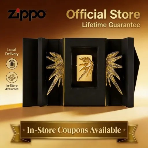 Zippo ของแท้สวดมนต์ Light Wing ชุดกล่องของขวัญไฟแช็กกันลม, LCNS200.21-0007-C01