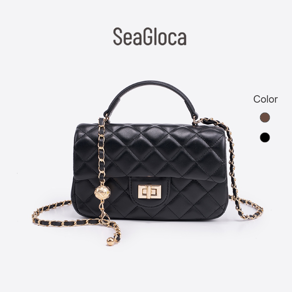 SeaGloca Chic & Versatile Diamond-Quilted Shoulder Bag–สายโซ่ปรับได้สําหรับผู้หญิงไม่มี 58