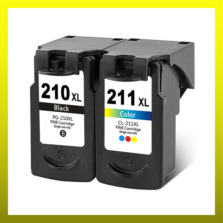 Canon ตลับหมึกเครื่องพิมพ์ PG-210 CL-211 PG-210XL CL-211XL PG210XL CL211XL สําหรับ Canon 210 211 IP 