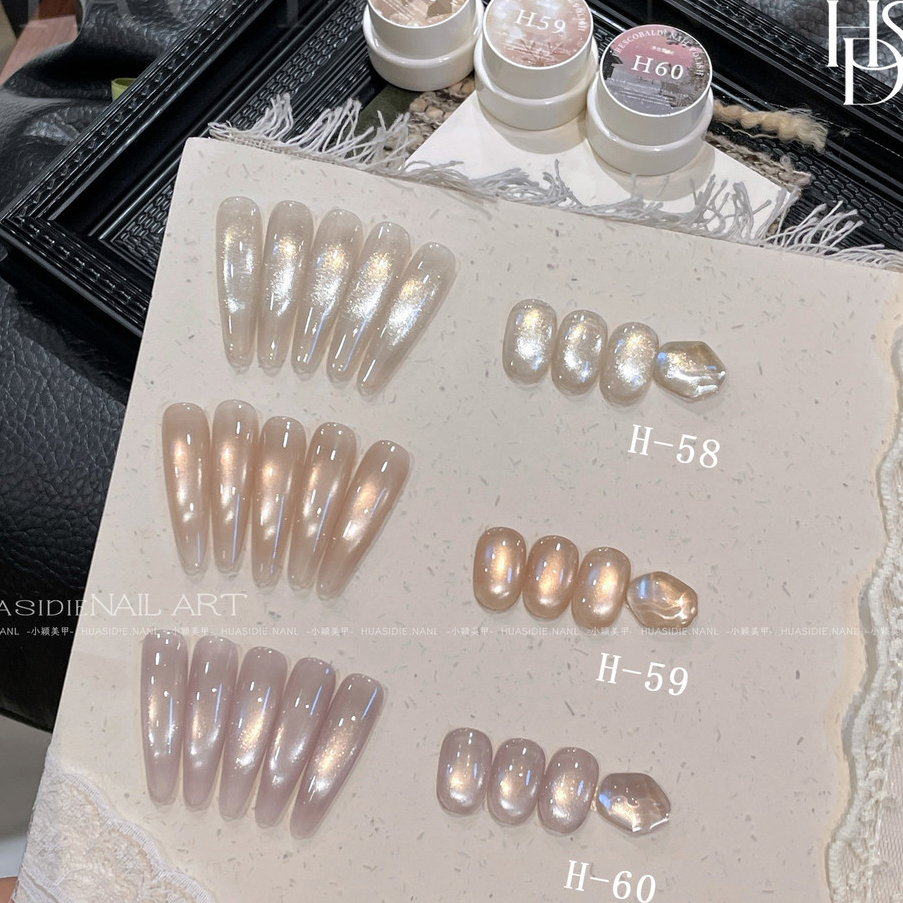 XEIJAYI เจลทาเล็บ Water-Like Beauty Cat Eye Gel Water-Glow Cat Eye แต่งเล็บอเนกประสงค์ Cat Eye เล็บเ