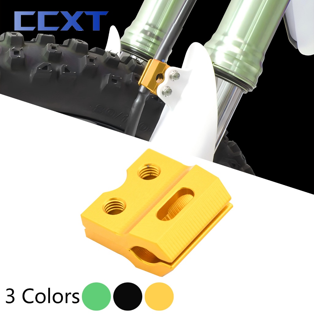 CNC เบรคหน้าสาย Clamp ท่อสําหรับ Kawasaki KX65 KX80 KX85 KX100 KX125 KX250 KX250F KX250X KX450 KX450