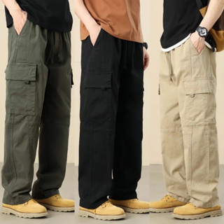 กางเกงผู้ชายทรงหลวม ทำจากผ้าน้ำหนักเบา ระบายอากาศได้ดี ใส่แล…