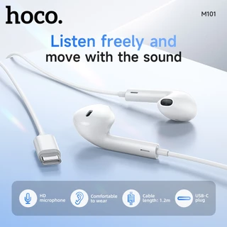 HOCO M101 หูฟังแบบมีสายหัว สำหรับStereo Sound Small Talk เสียงดี มีไมค์ในตั Type-C