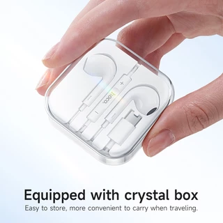 HOCO M101 หูฟังแบบมีสายหัว สำหรับStereo Sound Small Talk เสียงดี มีไมค์ในตั Type-C
