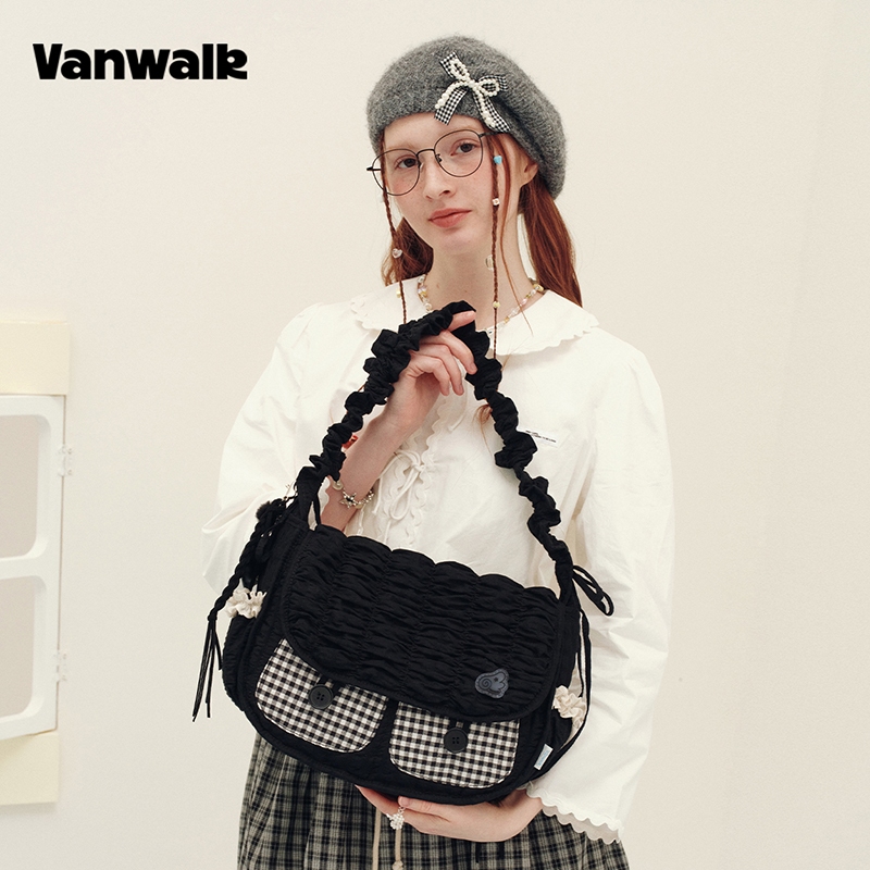VANWALK حقيبة كروس نسائية على شكل سحابة كبيرة V3021 — صورة 3