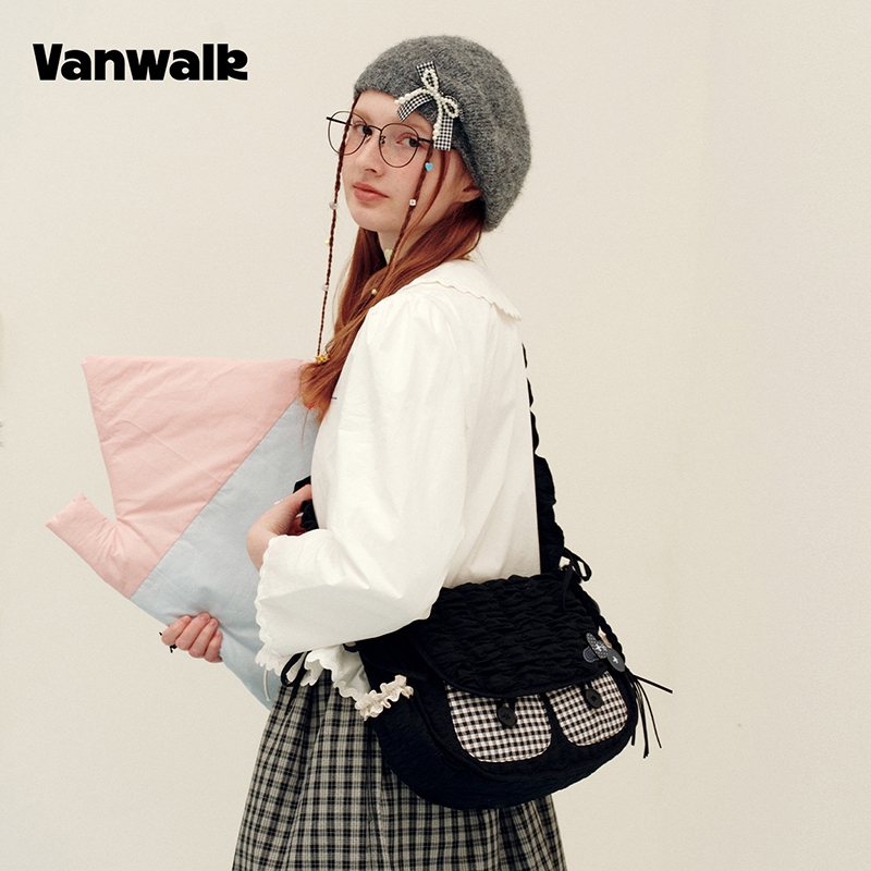 VANWALK حقيبة كروس نسائية على شكل سحابة كبيرة V3021 — صورة 4