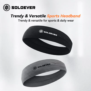 【TH Delivery 】SOLOEVER ผ้าคาดหัว เกาหลี กันลื่น ซับเหงื่อ แห้งไว สำหรับ ออกกำลังกาย วิ่ง โยคะ Sports Headband