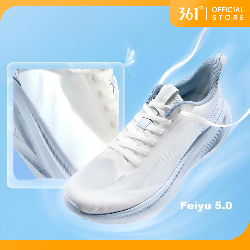 361 Degrees Feiyu 5.0 รองเท้าวิ่งระบายอากาศและน้ำหนักเบาสำหรับผู้ชายและผู้หญิง 672612217 682612217
