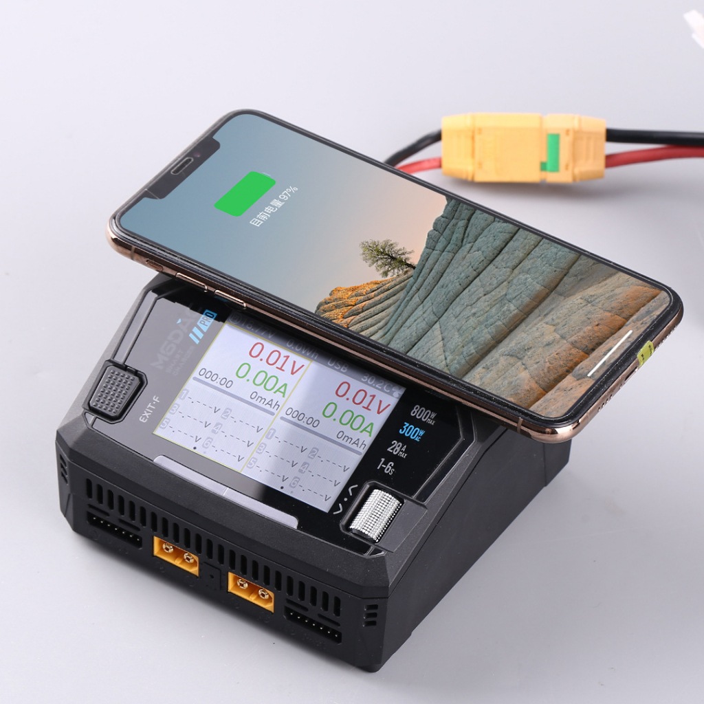 ToolkitRC M6DAC PRO Dual Channel สมาร์ท Lipo แบตเตอรี่ Charger Discharger AC 200W DC 800W 16A สําหรั