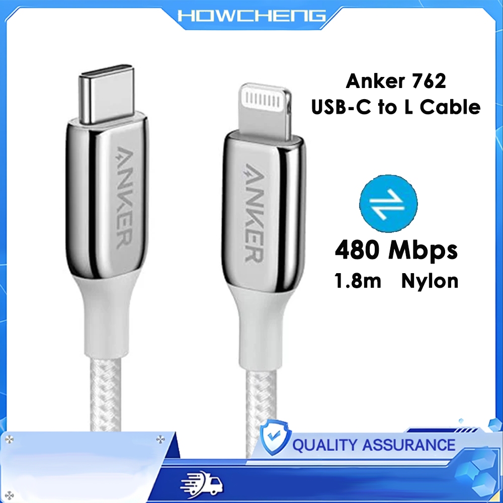 สาย Anker 762 USB-C to L MFi (ไนลอน 1.8 ม.)