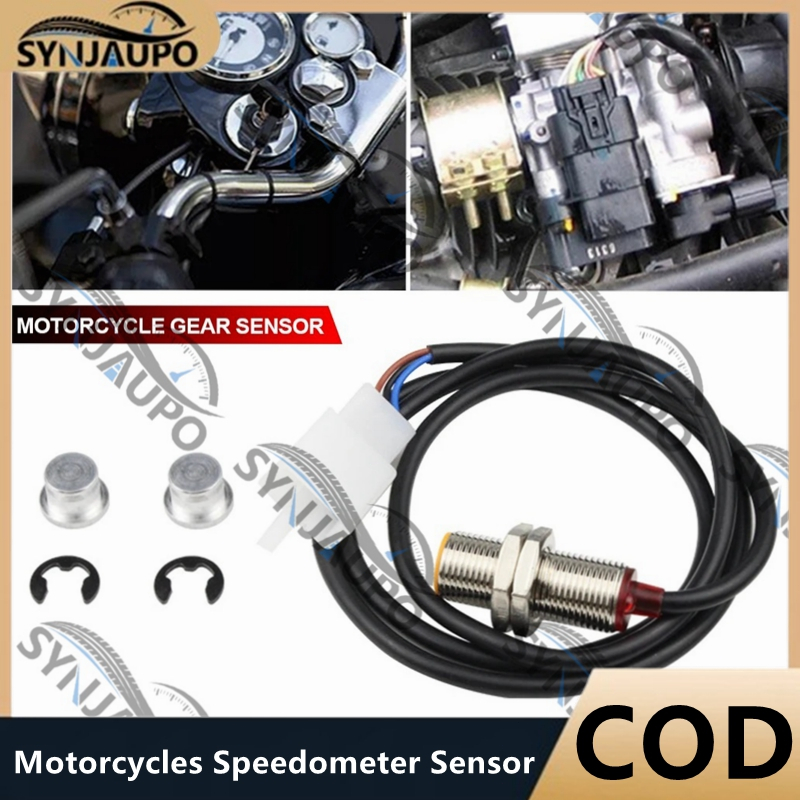 12V รถจักรยานยนต์เซนเซอร์สาย 2 แม่เหล็กสําหรับ ATV สกู๊ตเตอร์ดิจิตอลวัดระยะทาง Speedometer Tachometer