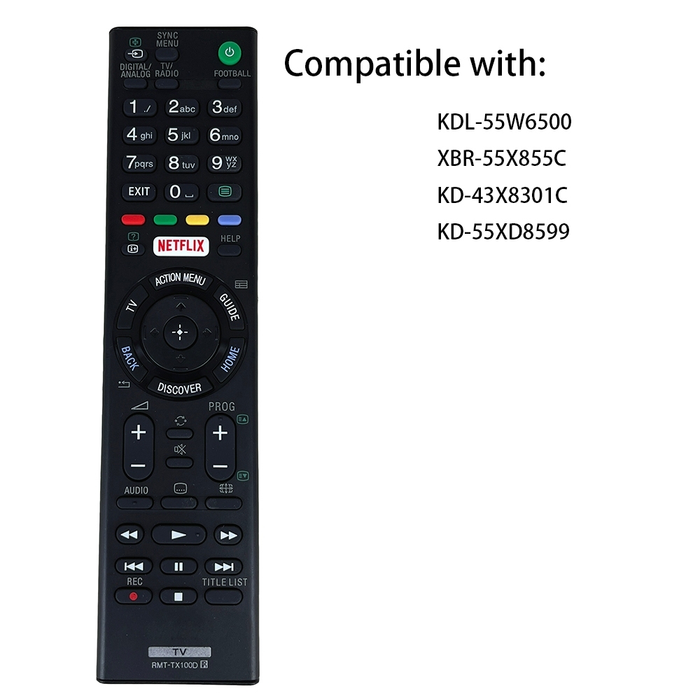 RMT-TX100D เหมาะสําหรับ Sony TV รีโมทคอนโทรลอินฟราเรด KDL-55W755C KDL-55W756C KDL-50W80xC KDL-50W75x