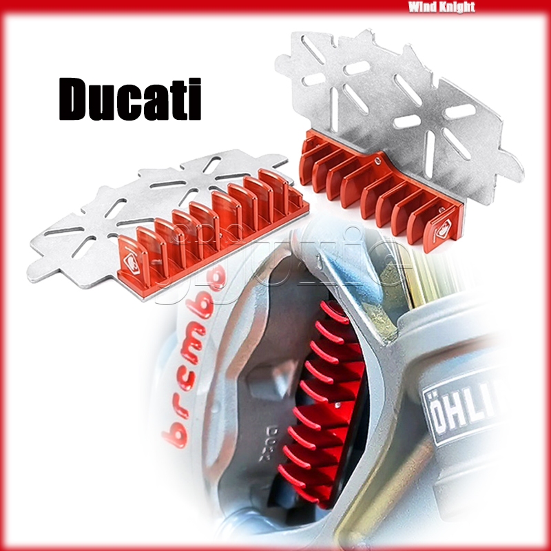 สําหรับ Ducati Panigale Streetfighter V4/V4S Multistrada/MTS 1260/S X-Diavels 1260 รถจักรยานยนต์เบรคแผ่นหม้อน้ํา Caliper ความร้อนอ่างล้างจาน