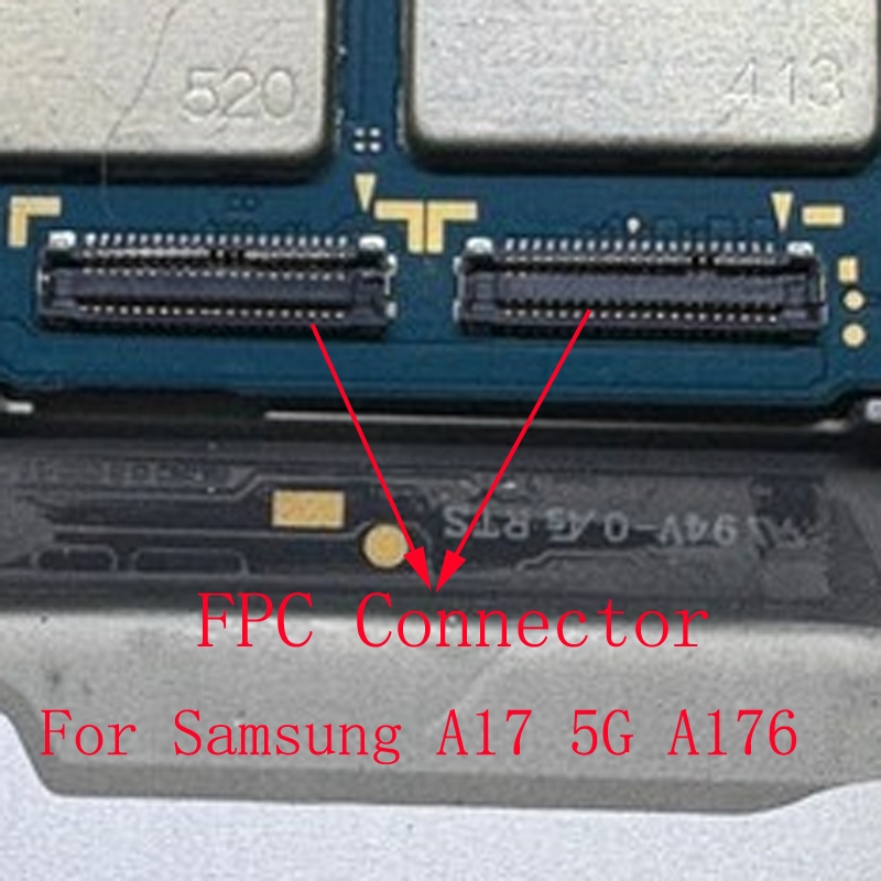 2-10Pcs Usb จอแสดงผล Lcd FPC Connector Plug สําหรับ Galaxy Samsung A17 5G A176 Charger ชาร์จ 40 Pin แจ็ค Contact บน Board