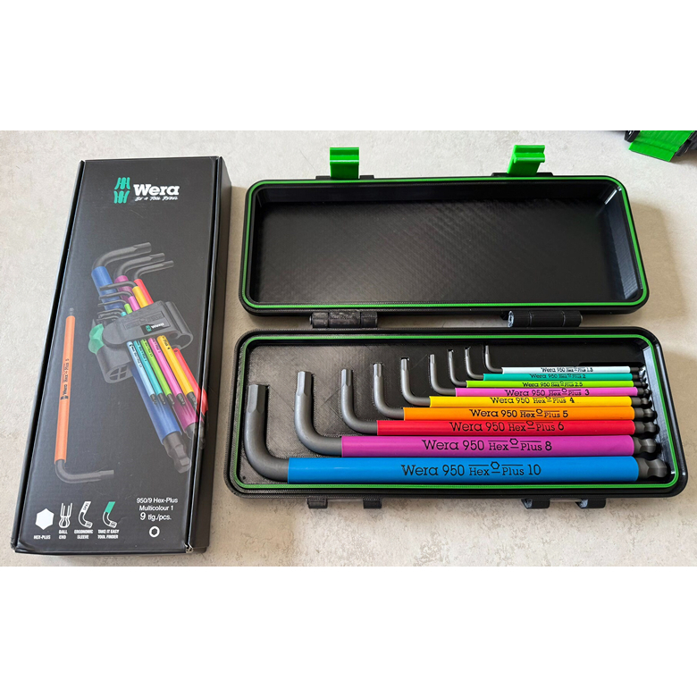 Wera 950SPKL ซ็อกเก็ตหกเหลี่ยมแบบขยายกล่องเก็บของแม่เหล็กกล่องเครื่องมือกล่องเครื่องมือ (หมายเหตุ: ขายเฉพาะเก็บของ)