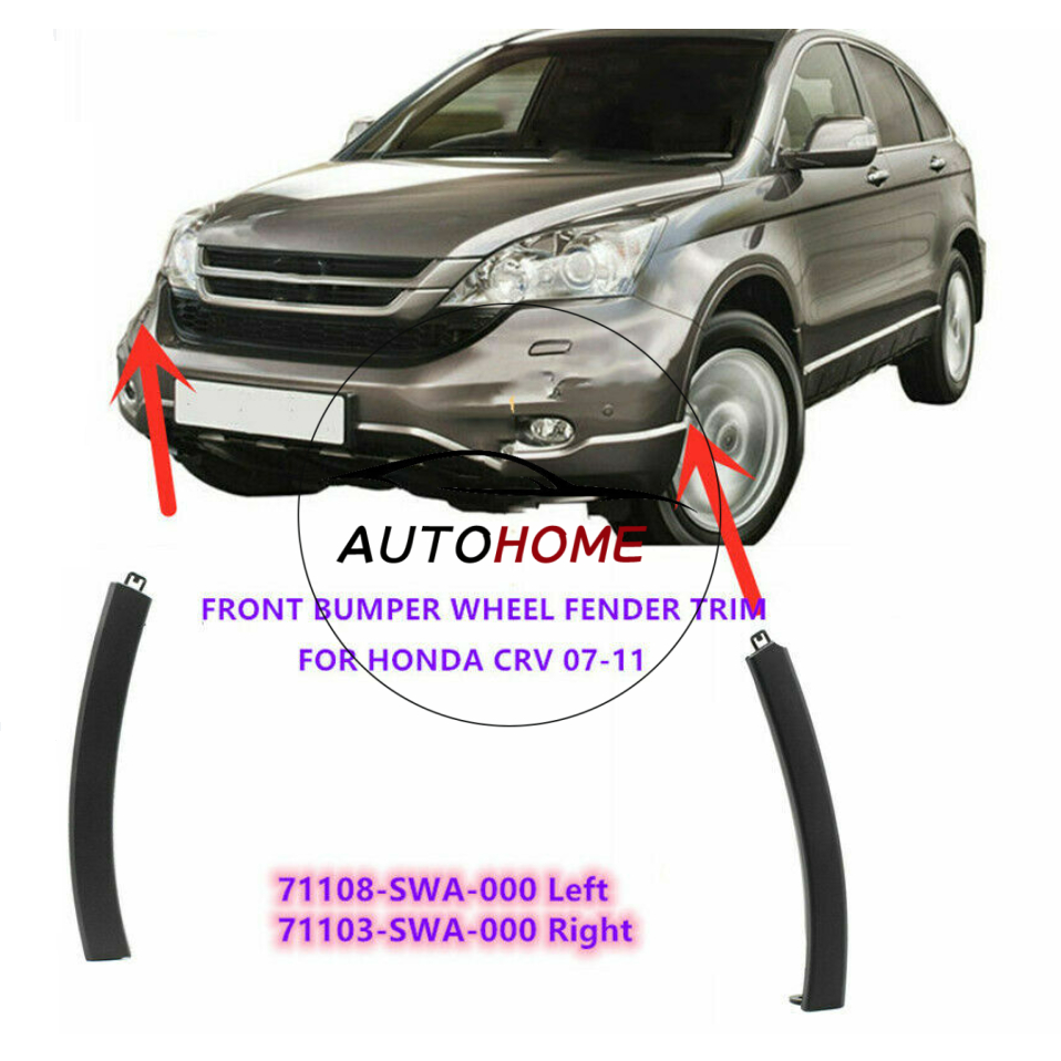 (คุณภาพดี) สําหรับ Honda CR-V CRV 2007 - 2011 กันชนหน้าล้อ Fender Molding Trim LH RH
