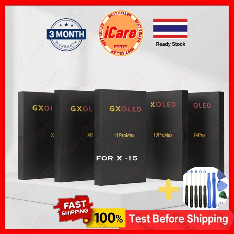 GXOLED หน้าจอสําหรับ iX iXS iXR iXSMAX i11 i11PRO MAX i12 PRO MAX i13 PRO MAX i14 PRO MAX i15 OLED L