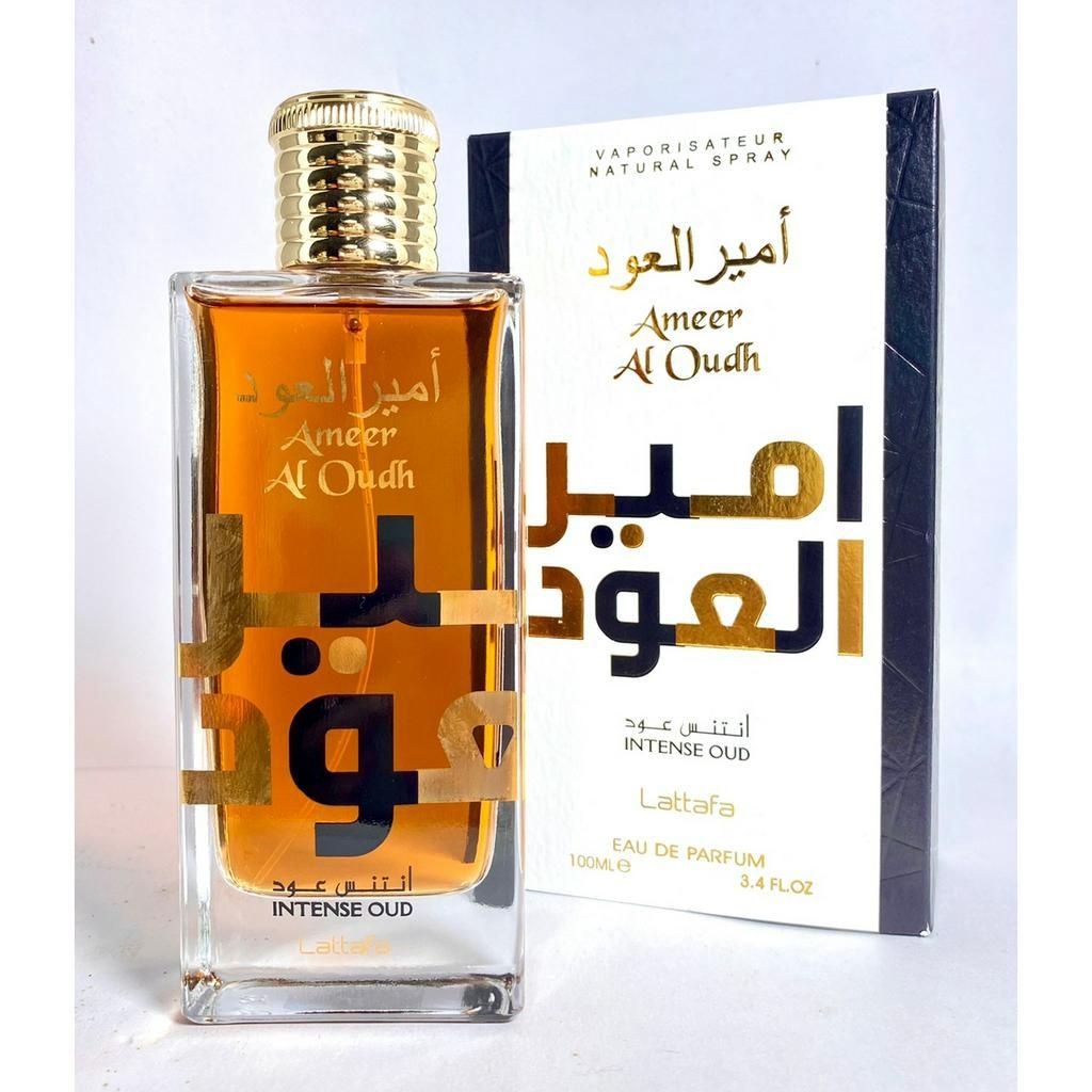 Ameer al oudh oud เข้มข้น by Lattafa 100ml น้ําหอมอาหรับ น้ําหอมดูไบแท้