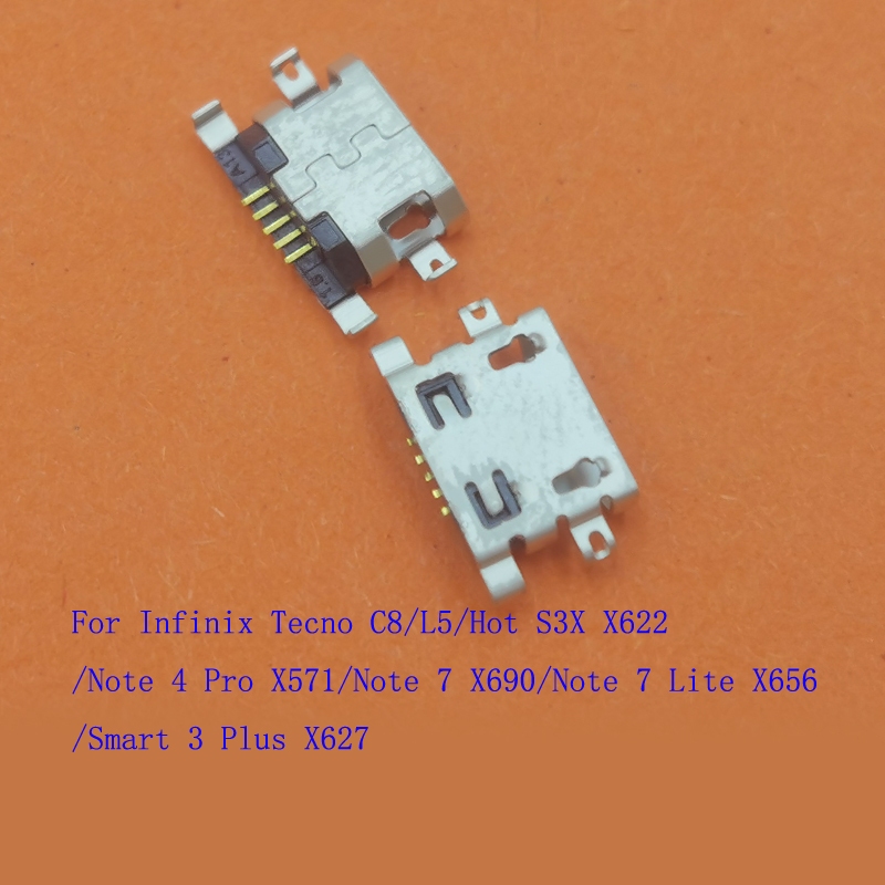 10-100Pcs ปลั๊ก Usb สําหรับ Tecno C8 L5 Infinix Hot S3X หมายเหตุ 7 Lite 4 Pro สมาร์ท 3 Plus Note7 Ch