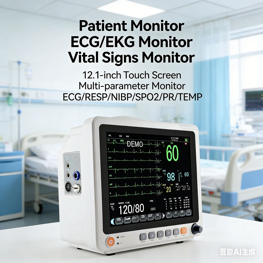 โรงพยาบาลคลินิก Multi-Parameter Monitor 40 ซม.หน้าจอสัมผัส ECG ผู้ป่วย Monitor ECG/RESP/NIBP/PR/SPO2