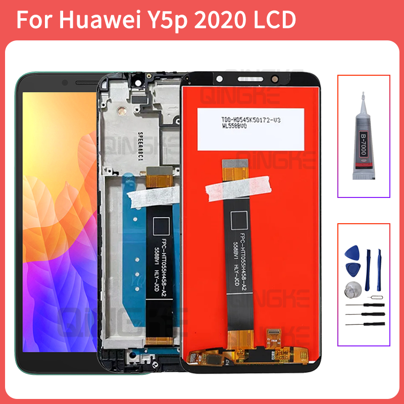 สําหรับ Huawei Y5p LCD Touch Screen Digitizer จอแสดงผลอะไหล่สําหรับ Huawei Y5p 2020 LCD DRA-LX9
