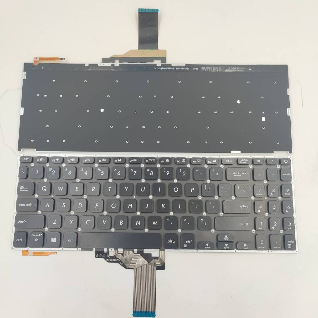 แป้นพิมพ์แล็ปท็อป US สําหรับ Asus X509 X509F X509D M509 M509D X515 X515M F515 F515E พร้อม backlit สี