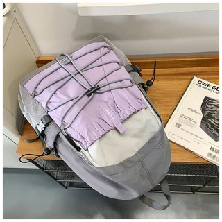 MISS GAYLER กระเป๋าเป้ Backpack มีสายดึง เหมาะสำหรับการเดินทางและเดินป่า ความจุมาก