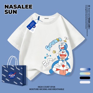 [จัดส่งรวดเร็ว] เสื้อยืดโดราเอมอน ผ้าฝ้ายแท้ สไตล์ลำลอง เหมา…