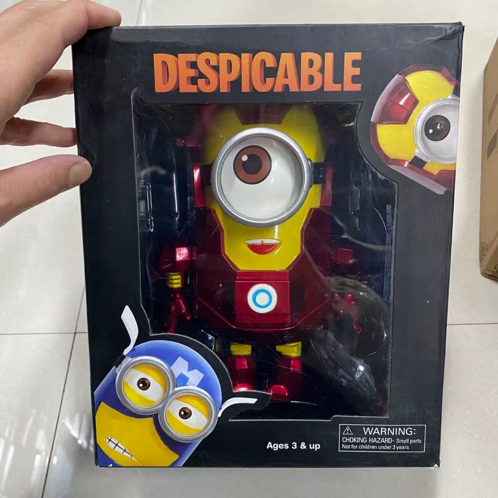Minion X Superman กัปตันอเมริกา Ironman Despicable Me DC Comic Action Figure