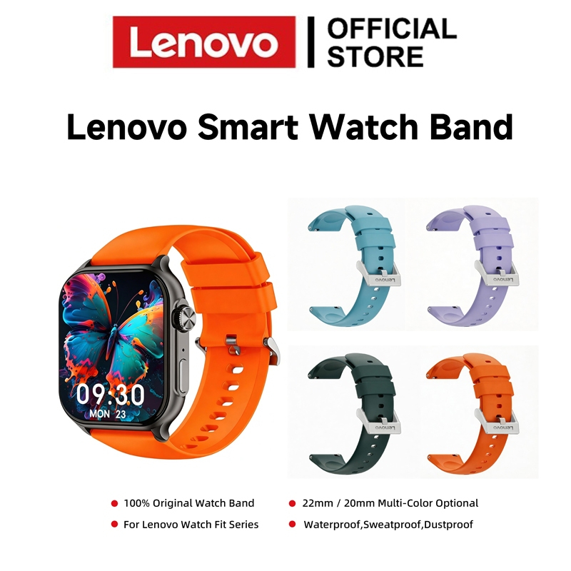 สายรัดซิลิโคนขนาด 22 มม. สําหรับ LENOVO watch gt 2e gt2 pro gt 2 46 มม. สร้อยข้อมือสายรัดข้อมือกีฬา