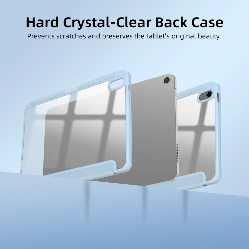 GOOJODOQ เคสป้องกัน iPad 10.2นิ้ว (Gen7/8/9) และ Air 4/5/6/7, Pro 11/13 มีช่องเก็บปากกา หลังใส thumbnail 9