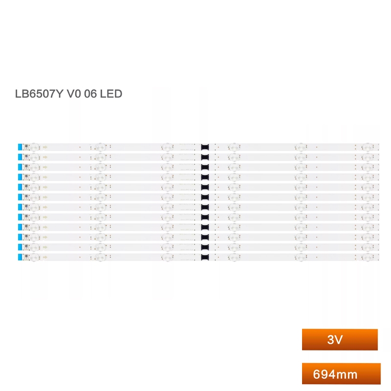 12 ชิ้น/เซ็ต led Backlight strip สําหรับ sony KD-65X85K KD-65X80J KD-65X80CJ tv Backlight plug และ play