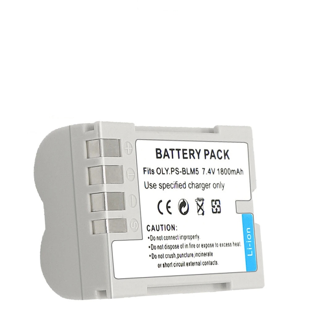 7.4V 1800mAh PS-BLM5 PSBLM5 BLM-5 BLM5 แบตเตอรี่กล้องสําหรับ Olympus E-1 E-3 E-30 E-5 E1 E3 E30 E5 H