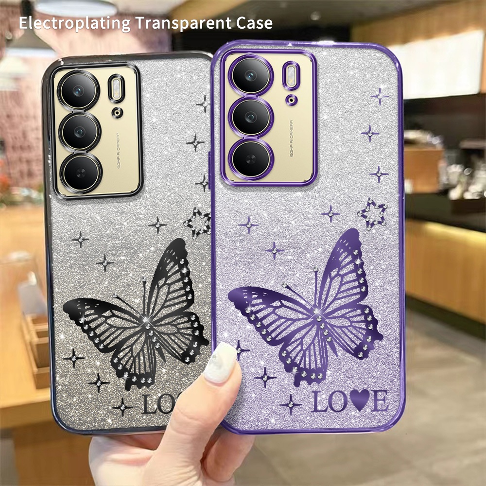 Glitter คริสตัลสําหรับ Realme C75 C75x 4G กรณี Rhinestone กันกระแทกเคสโทรศัพท์โทรศัพท์มือถือฝาครอบ A