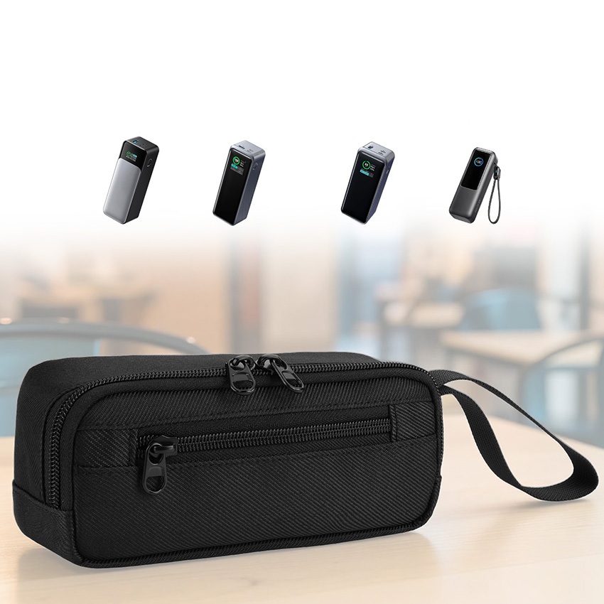 กระเป๋าเก็บของแบบพกพา Power Bank Carry Case Power Bank Organizer Bag สําหรับ Anker 737/Prime/แล็ปท็อ