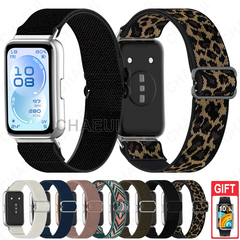สร้อยข้อมือสายรัดไนลอนอุปกรณ์เสริมสายรัดข้อมือยืดหยุ่นสําหรับ Huawei Band 11 Pro / Huawei Band 11