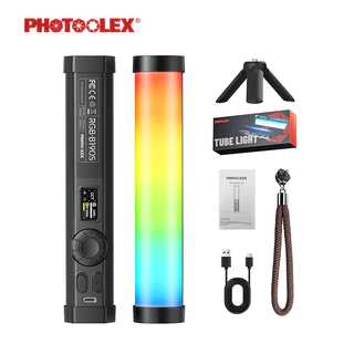 PHOTOOLEX รุ่นใหม่ B190S ดัชนีสี Ra≥96 ไฟแท่ง RGB แม่เหล็ก สี 36000 สี 2500-9900k การควบคุมแอป