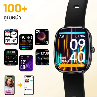สมาร์ทวอทช์ T99 Max ใน 2026 สําหรับผู้ชายและผู้หญิง นาฬิกาสปอร์ต หน้าจอสัมผัส HD 1.83" โทรคําตอบ เล่นเกม เพลงบลูทูธ เข้ากันได้กับ Android และ iOS