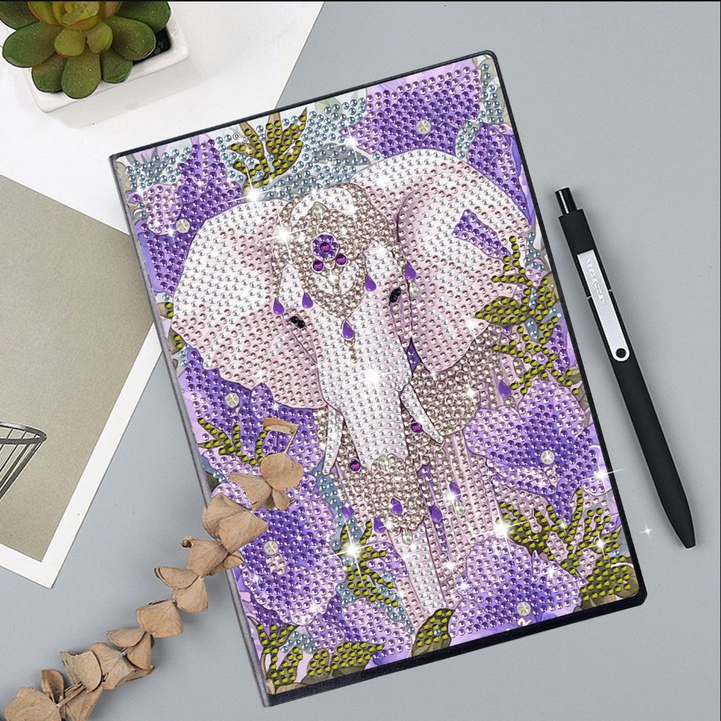 น้าสมุดวาดภาพเพชร A5 ชุด DIY มี 50 หน้า งานทำมือ เหมาะเป็นของขวัญ