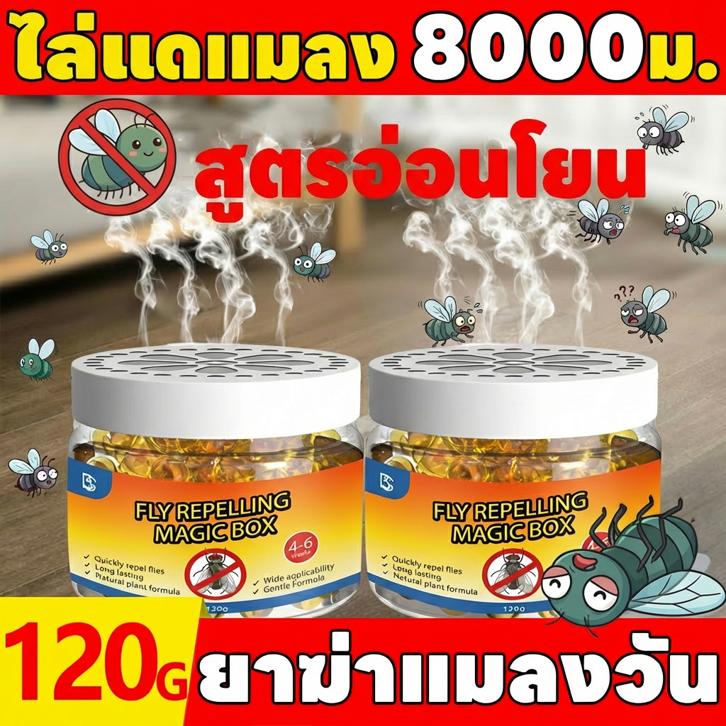 🚫🪰พื้นที่ปลอดแมลงวัน🪰🚫 HB ไล่แมลงวัน กำจัดแมลงวัน ไล่แมลงหวี่ ไล่แมลงวี่ เติมน้ำเพื่อใช้งานซ้ำได้ ดักแมลงวัน ที่ไล่แมลงวัน