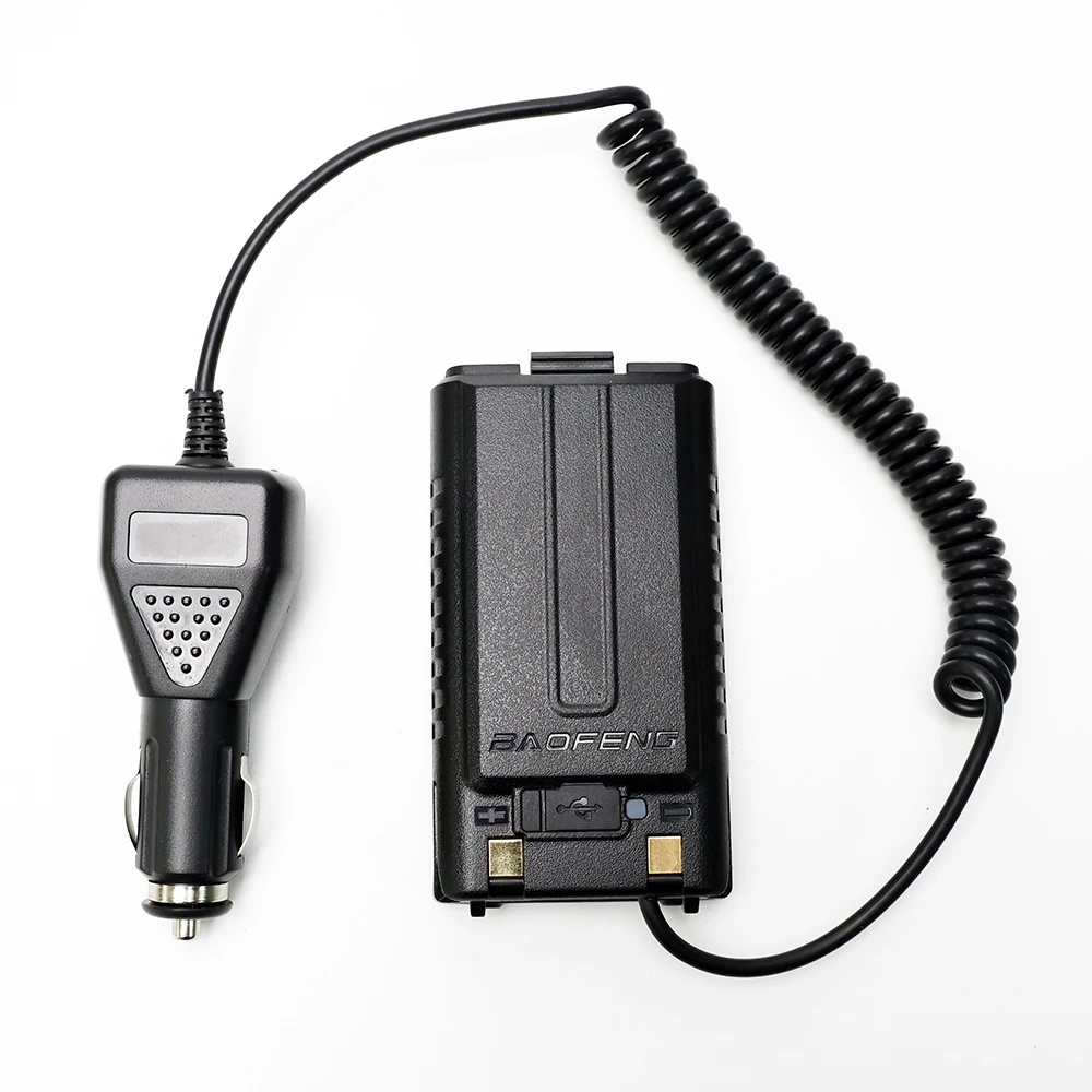 12-24V รถ Charger แบตเตอรี่อะแดปเตอร์รถ Eliminator สําหรับ Baofeng Walkie Talkie UV5RH UV-5RH Pro BF