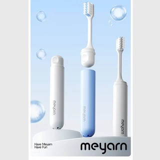 MEYARN แปรงสีฟันจัดฟันแบบพกพาถอดได้ พร้อมขนแปรงนุ่มรูปตัว U สำหรับเครื่องมือจัดฟัน