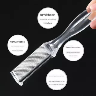 เท้า Exfoliating Scrub Rub Board สแตนเลสเท้า Dead Hard Skin Removal Calluses Remover สองด้านแบบพกพาฟุตขัดไฟล์ Exfoliating Pedicure เครื่องมือ 3 ด้าน
