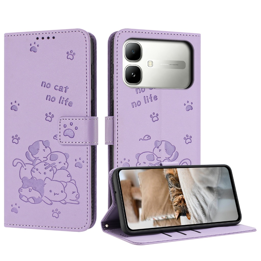 สําหรับ infinix Smart 20 2026 เคสโทรศัพท์นูนพลิกกระเป๋าสตางค์หนังช่องใส่การ์ดปลอก Smart20 infinixSmart20 หรูหรา Lanyard กันกระแทกขาตั้งผู้ถือแม่เหล็กฝาหลัง ราคา ถูกที่สุด ดีลบีเคเค แกลเลอรีภาพที่ 9