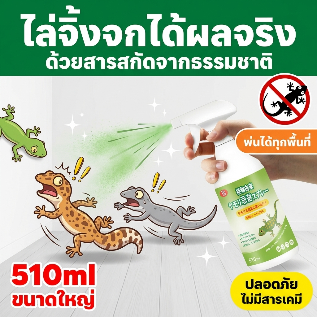 🦎ศัตรูตัวร้ายจิ้งจก! 🦎NANA ไล่ตุ๊กแก สเปรย์ไล่จิ้งจก 510ml ไล่จิ้งจก ยาไล่ตุ๊กแก สเปรย์น้ำยาสมุนไพร ญี่ปุ่นคิดค้นล่าสุด